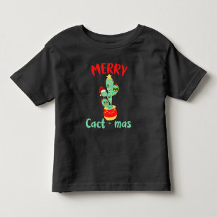 CAMISETA DE BEBÉ FUNNY MERRY CACTMAS - DIVERSIÓN DE NAVIDADES CACTU