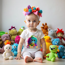 Camiseta De Bebé Funny Monster