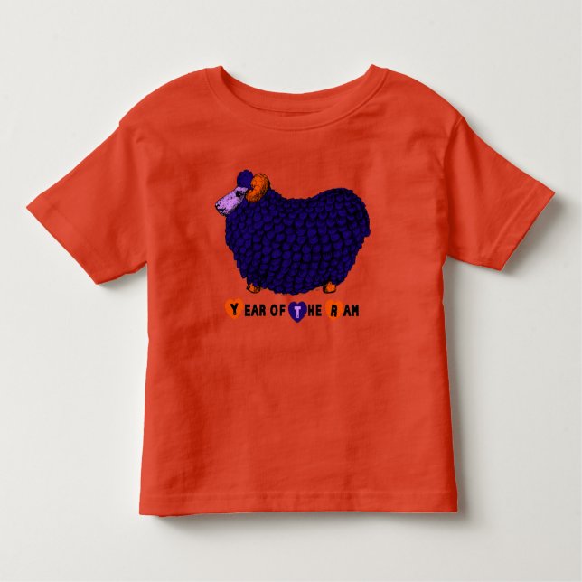 Camiseta De Bebé Funny morado año chino Zodiac Toddler T (Anverso)