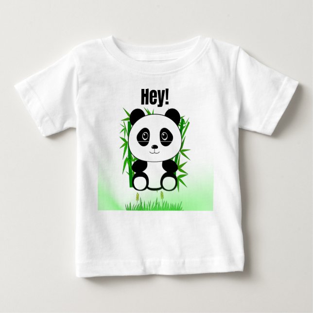 Camiseta De Bebé Funny Panda Lazy Panda Bear Pun Graphic (Anverso)