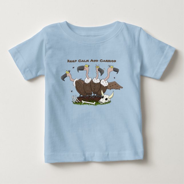 Camiseta De Bebé Funny personalizado de humor de buitres (Anverso)