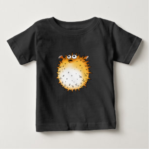 Camiseta De Bebé Funny Personalizado Puffer Fish Design