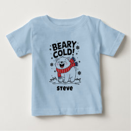 Camiseta De Bebé Funny Polar Beary Cold Navidades