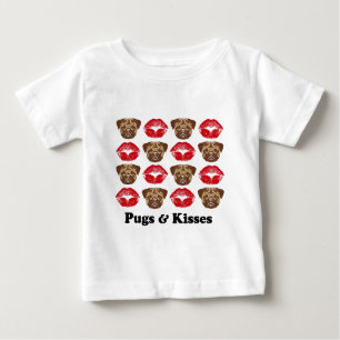 Camiseta De Bebé Funny Pug