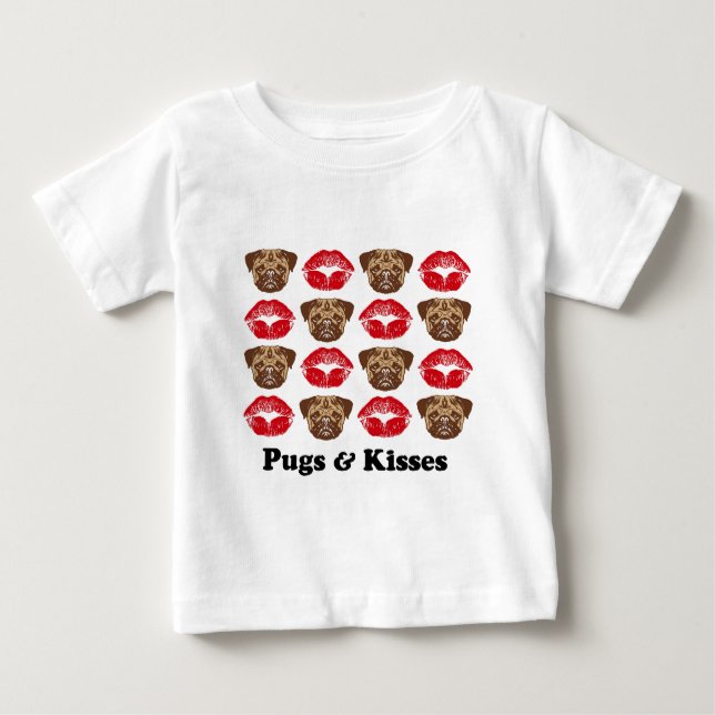 Camiseta De Bebé Funny Pug (Anverso)