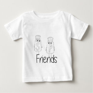 Camiseta De Bebé Funny Salt and Pepper Shakers Mejor Amigos Bestis