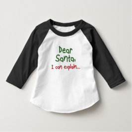 Camiseta De Bebé Funny Santa Cita Navidades niños ropa