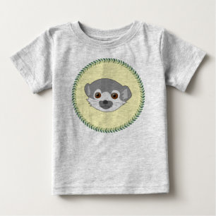 Camiseta De Bebé Funny staring baby lemur