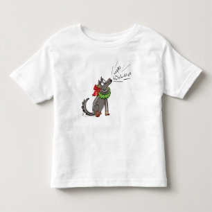 Camiseta De Bebé Funny Wolf Navidades Felices vacaciones de Howlida