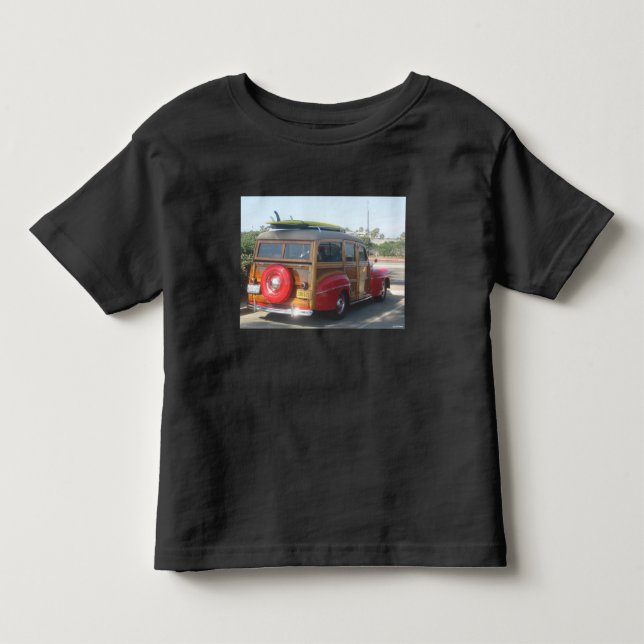 Camiseta De Bebé Furgoneta Woodie (Anverso)