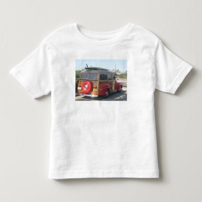 Camiseta De Bebé Furgoneta Woodie (Anverso)