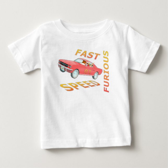 Camiseta De Bebé Furioso rápido y rápido 01 (Anverso)