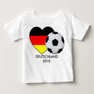 Camiseta De Bebé Fútbol Alemania bebé Shirt MUNDIAL 2010