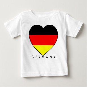 Camiseta De Bebé Fútbol Alemania “Germany” corazón MUNDIAL 2010