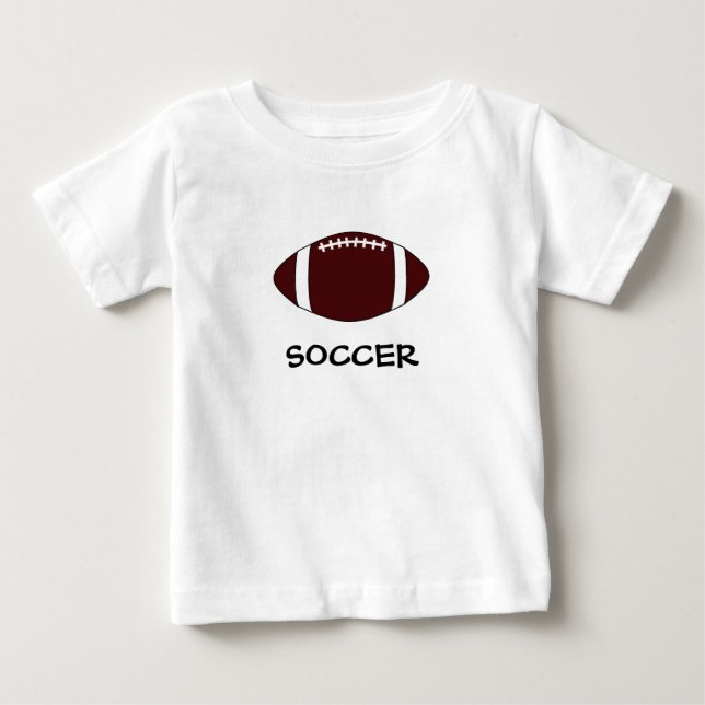 Camiseta De Bebé ¿Fútbol americano o fútbol? (Anverso)