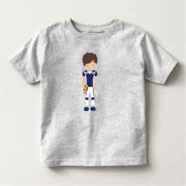 Camiseta De Bebé Fútbol americano, pelo marrón, chico lindo, gafas