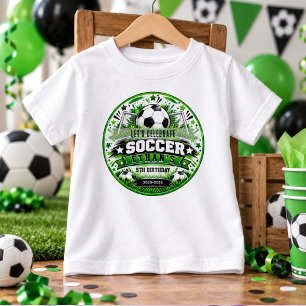 Camiseta De Bebé Fútbol cumpleaños 5 Fiesta de niños tema deporte