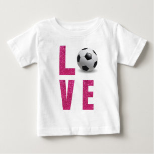 Camiseta De Bebé Fútbol de amor