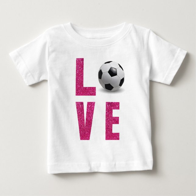 Camiseta De Bebé Fútbol de amor (Anverso)