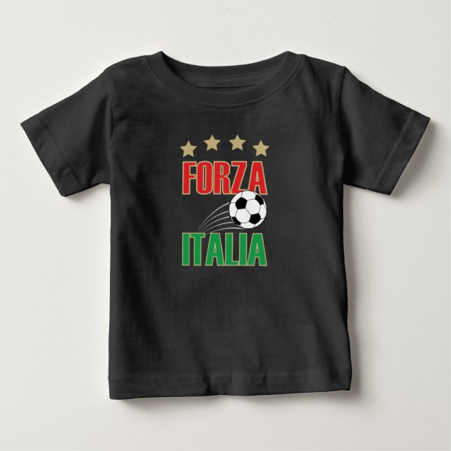 Camiseta De Bebé Fútbol de Forza Italia (Anverso)