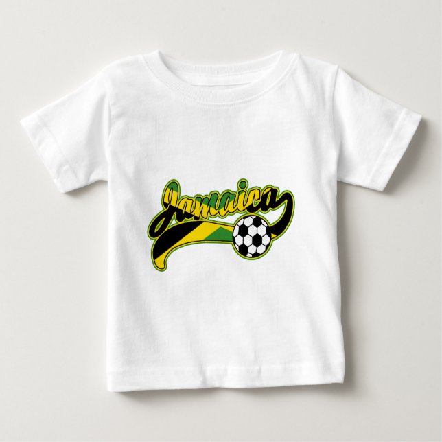 Camiseta De Bebé Fútbol en Jamaica (Anverso)
