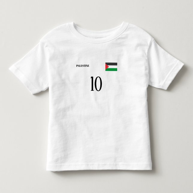 Camiseta De Bebé Fútbol palestino (Anverso)