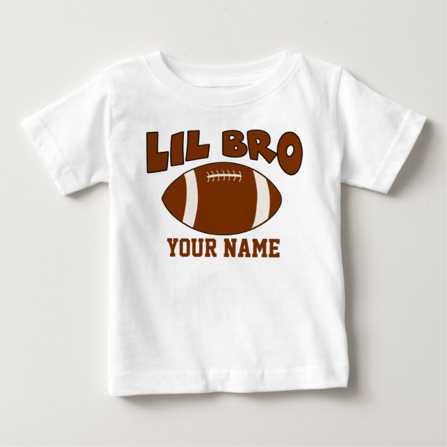 Camiseta De Bebé Fútbol Personalizado De Pequeño Hermano (Anverso)