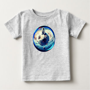 Camiseta De Bebé Futbolista Astronauta Espacial
