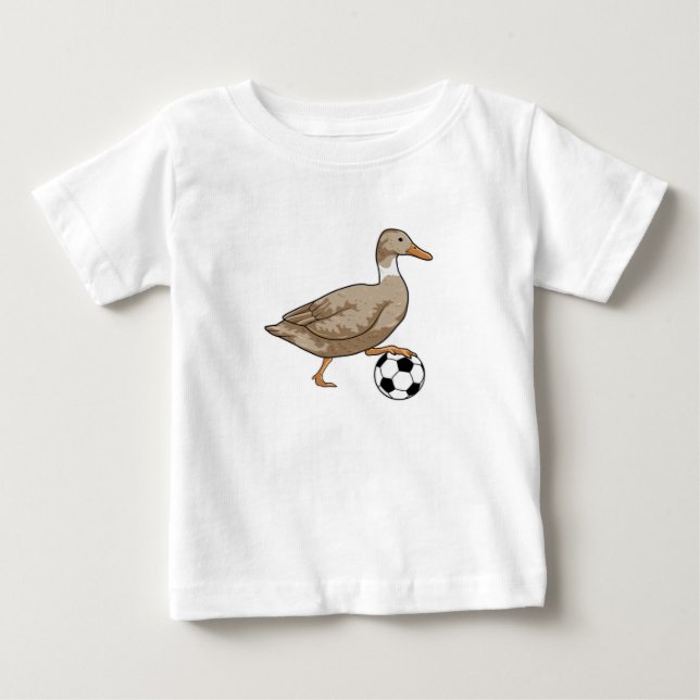 Camiseta De Bebé Futbolista del Duck Soccer (Anverso)