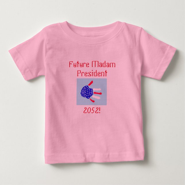 Camiseta De Bebé Futura Presidenta (Anverso)