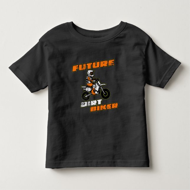 Camiseta De Bebé Future Dirt Biker Funny Motocross Gift for Kids (Anverso)