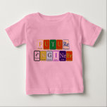 Camiseta De Bebé Future Engineer Tutu Design<br><div class="desc">Baby Onsie with tutu with cute Future Engineer Design</div>