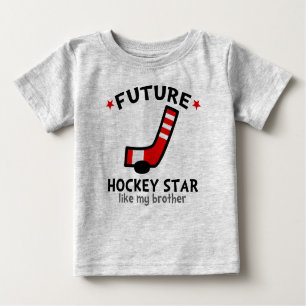 Camiseta De Bebé Future Hockey Star like my Brother