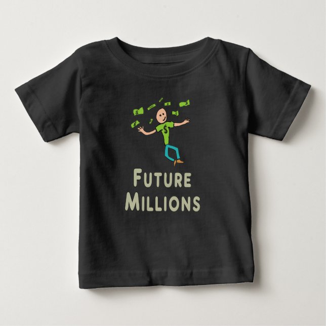 Camiseta De Bebé Future Millionaire (Millones) (Anverso)