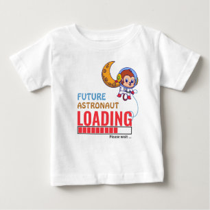 Camiseta De Bebé Futuro Astronauta Cargando Mono Cumpleaños Unisex