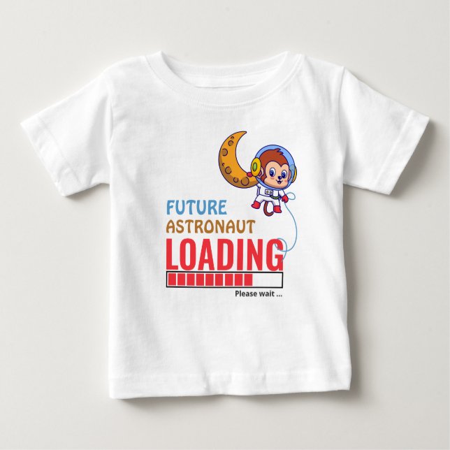 Camiseta De Bebé Futuro Astronauta Cargando Mono Cumpleaños Unisex (Anverso)