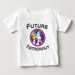 Camiseta De Bebé Futuro astronauta, energía Chica STEM, rosa 3