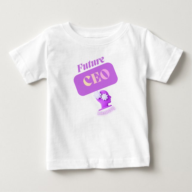 Camiseta De Bebé Futuro CEO CARGANDO (Anverso)