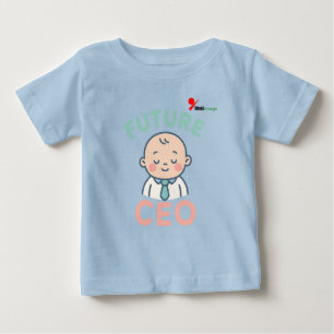 Camiseta De Bebé "Futuro CEO" Lindo Jefe Bebé Ejecutivo