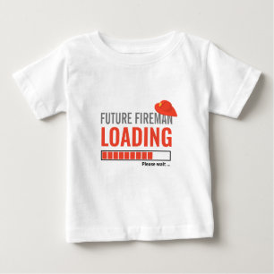 Camiseta De Bebé Futuro chico personalizado de carga de Fireman