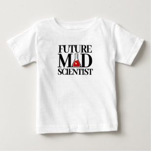 Camiseta De Bebé Futuro científico loco con batidor de química