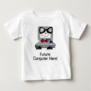 Camiseta De Bebé Futuro computador Nerd Geek Shirt para bebés
