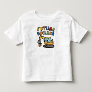 Camiseta De Bebé Futuro Constructor Excavadora Adorable