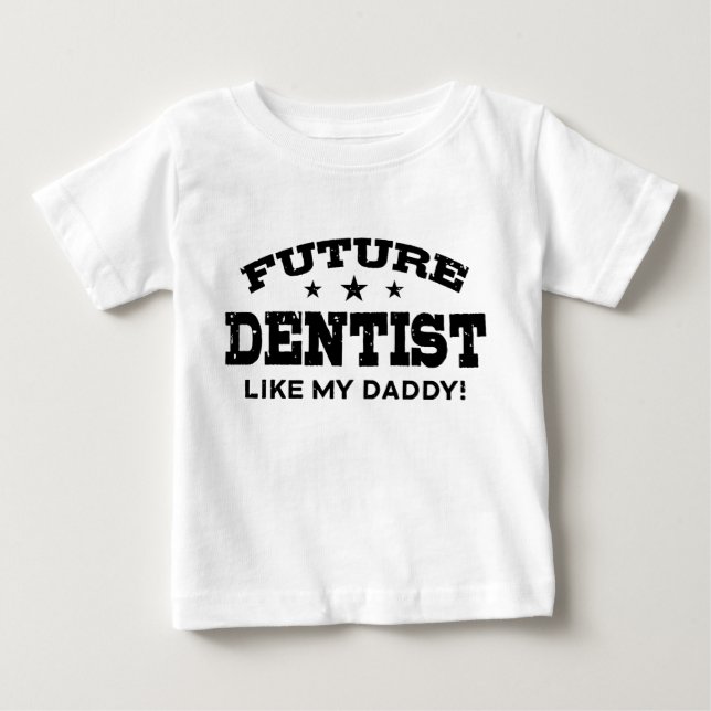 Camiseta De Bebé Futuro Dentista Como Mi Papi (Anverso)