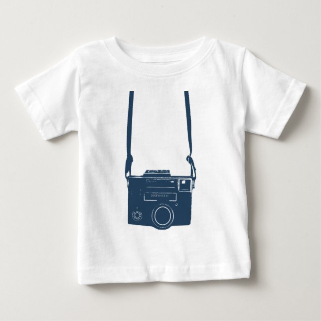 Camiseta De Bebé Futuro fotógrafo Cámara Infantil Afilador Orgánico (Anverso)