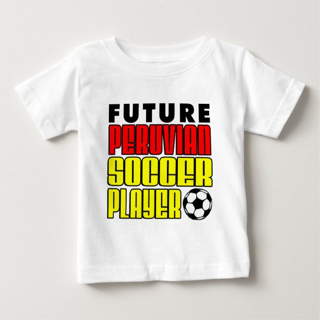 Camiseta De Bebé Futuro futbolista peruano (Anverso)