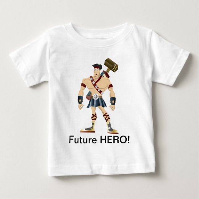 Camiseta De Bebé ¡Futuro héroe! (Anverso)