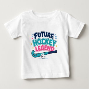 Camiseta De Bebé Futuro Ídolo de Hockey Diseño de Hockey sobre Césp