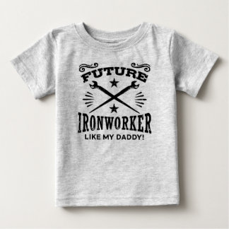 Camiseta De Bebé Futuro Irontrabajador como mi papá
