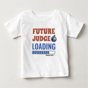 Camiseta De Bebé Futuro Juez Cargando Funny Personalizado Unisex